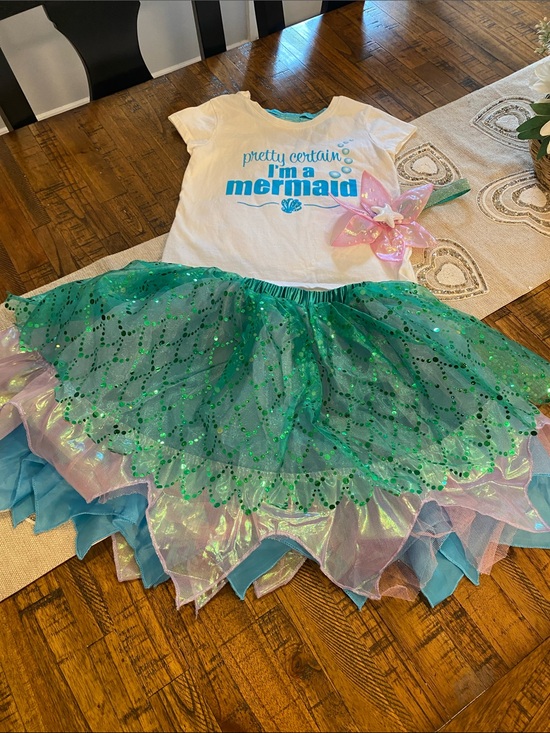 Disney Other - Disney Mermaid Costume Set with Headband